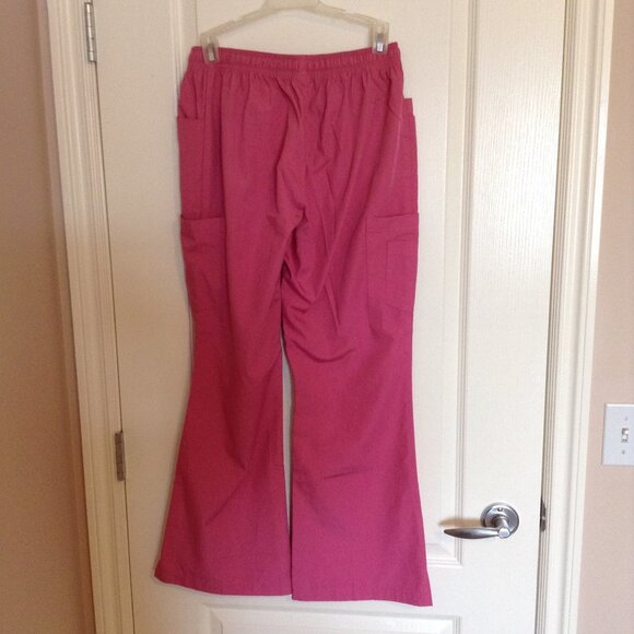 Reina Uniforms Women's Scrub Pants Bottoms Pink Size S Wide Leg Nurse Medical - Picture 5 of 8